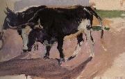 Joaquin Sorolla Bull Project Germany oil painting artist